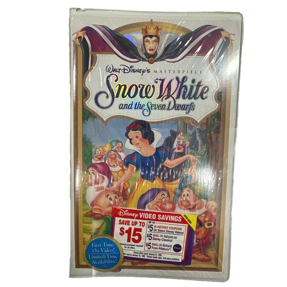 Walt Disney 1994 Masterpiece Collection Snow White VHS tape 1524 Edition Sealed - Picture 1 of 8